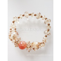 Fashion Austria Crystal Natural Agate Beaded Bracelet